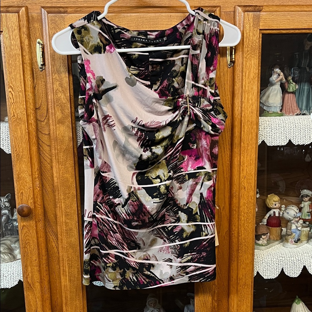 Ivanka Trump Multicolor Floral Top